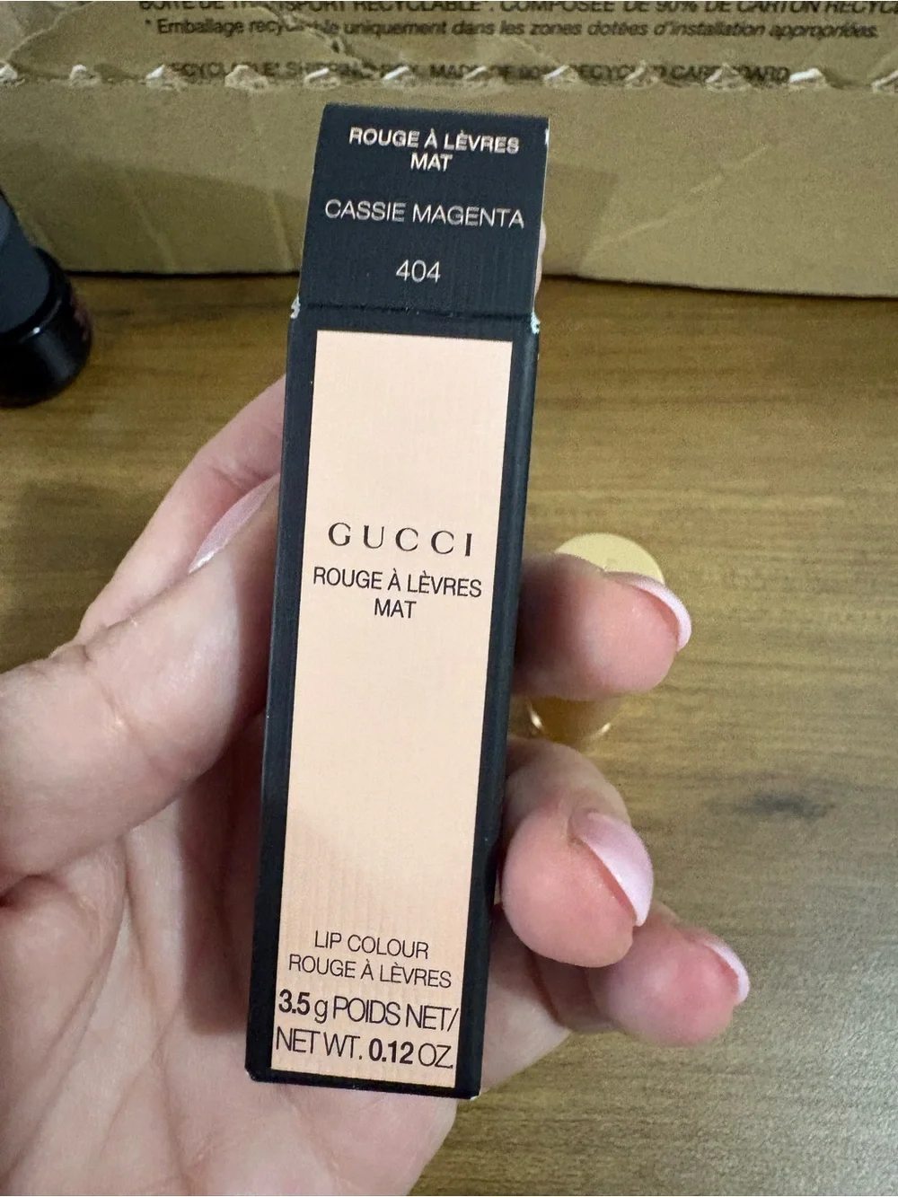 Gucci Rouge a Levres Mat Lipstick - Cassie Magenta 404 NIB